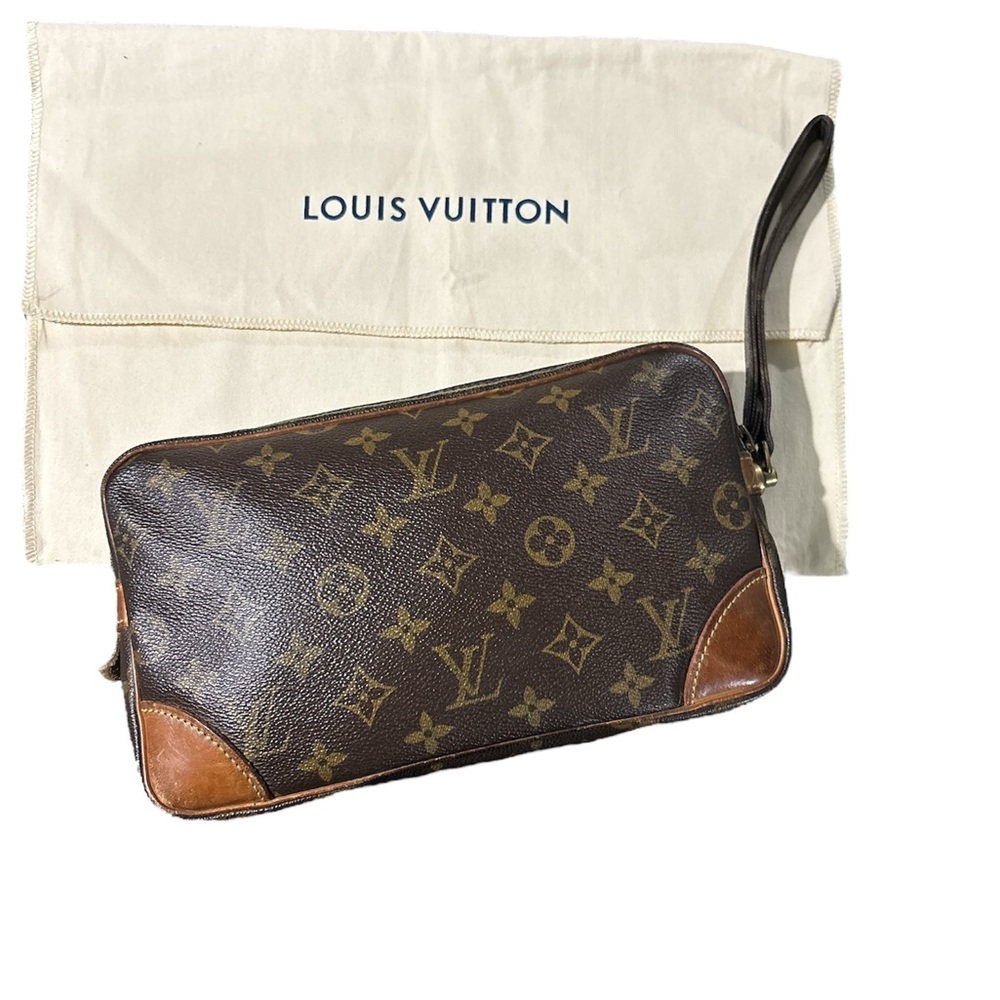 Louis Vuitton Marly Dragonne GM Monogram Clutch Wristlet Pouch